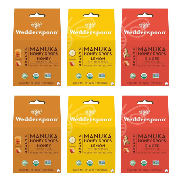 Gotas De Miel Orgánica De Manuka Wedderspoon Alivia Garganta Seca 120ml