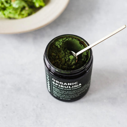 Polvo De Espirulina Orgánica 90g 45 Porciones Energía Inmunidad Vegano