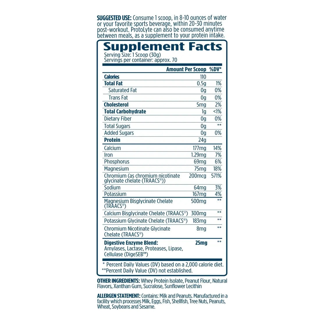 ProtoLyte Proteina Aislada De Suero En Polvo Sabor Mantequilla De Mani Y Vainilla 4.6 Libras Para Musculo Y Recuperacion