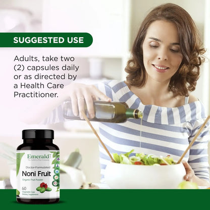 Noni Fruit Capsulas Digestivas Antioxidantes Inmunologicas Emerald Labs 60 Capsulas