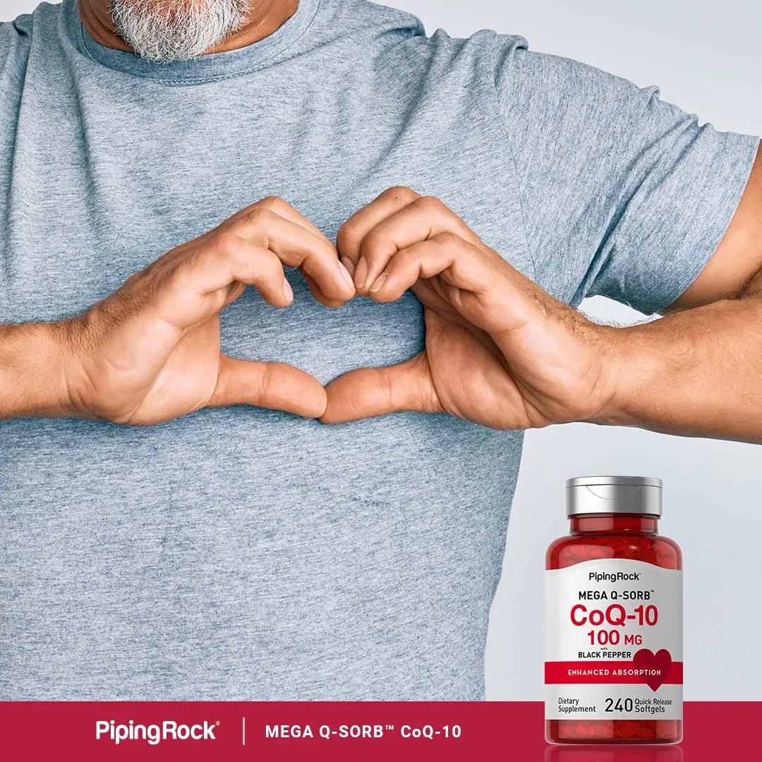 CoQ10 100mg 240 Cápsulas Blandas Antioxidante Energía Natural