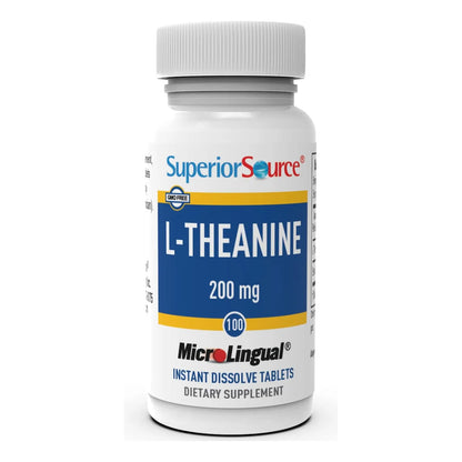 L Teanina 200 Mg Tabletas Microlingües Relajación Y Sueño Profundo 100 Unidades
