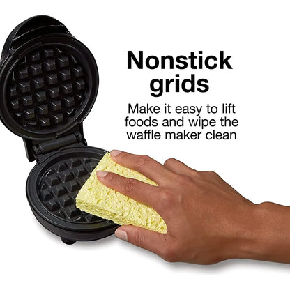 Proctor Silex Mini Waffle Maker Máquina Para Hacer Waffles Compacta Y Antiadherente