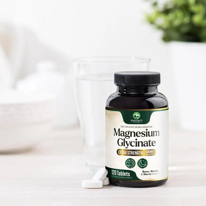 Píldoras De Magnesio 500 Mg Quelatado Absorción Superior Sueño Músculos Corazón