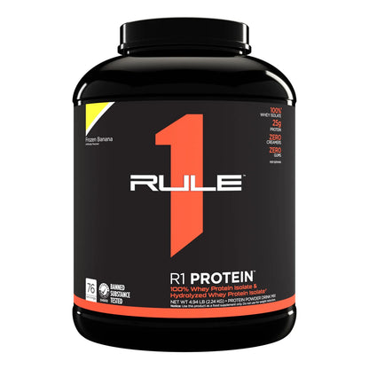 Proteína R1 Rule One 100 Aislada Hidrolizada Sabor Plátano 5 Lb