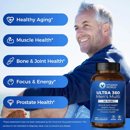 Multivitaminico Ultra 360 Hombres 50 Plus Con Vitaminas A C D E Zinc Selenio