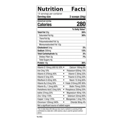 Batido Proteico Dieta Cetogenica 25 Vitaminas Minerales Biotina Sin Gluten Chocolate
