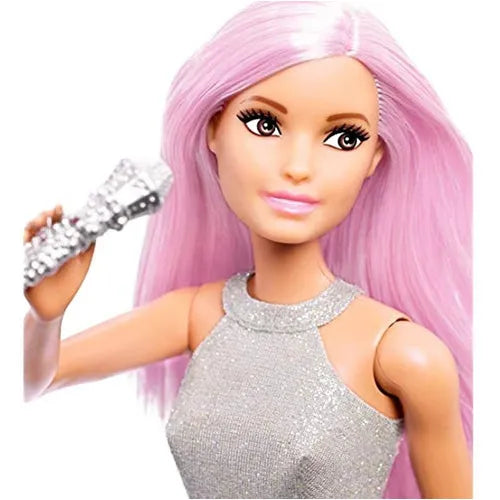Muñeca Barbie Careers Pop Star Pelo Largo Rosa Ropa Tornasol - Imagen 3