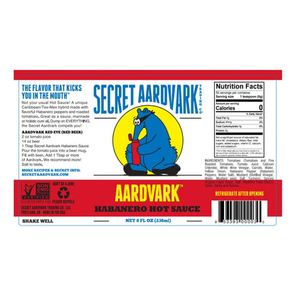 Salsa Picante Habanero Secret Aardvark 148 Ml Sabor Intenso Importado