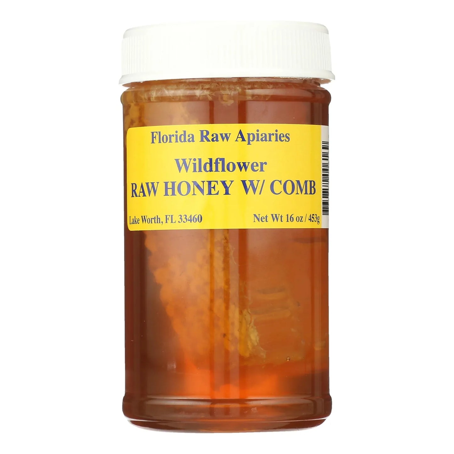 Miel Cruda De Flores Silvestres Sin Filtrar Con Peine 454 Gr Pura Y Natural