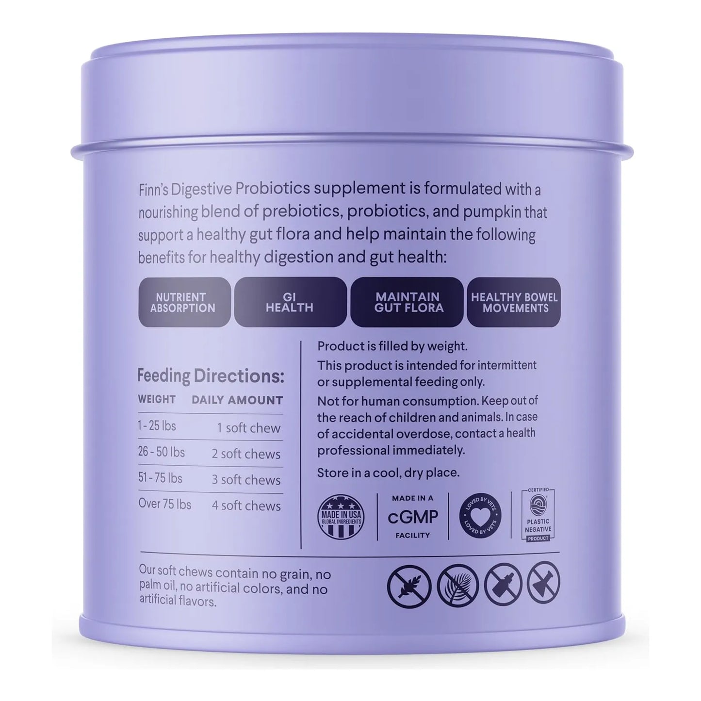 Probióticos Digestivos Para Perros Con Calabaza Soporte Intestinal E Inmunológico Finn