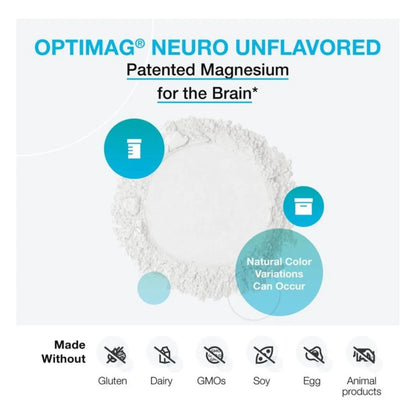 OptiMag Neuro Polvo De Magnesio Quelatado Con Glicinato Y L Treonato Para Memoria Y Relajacion