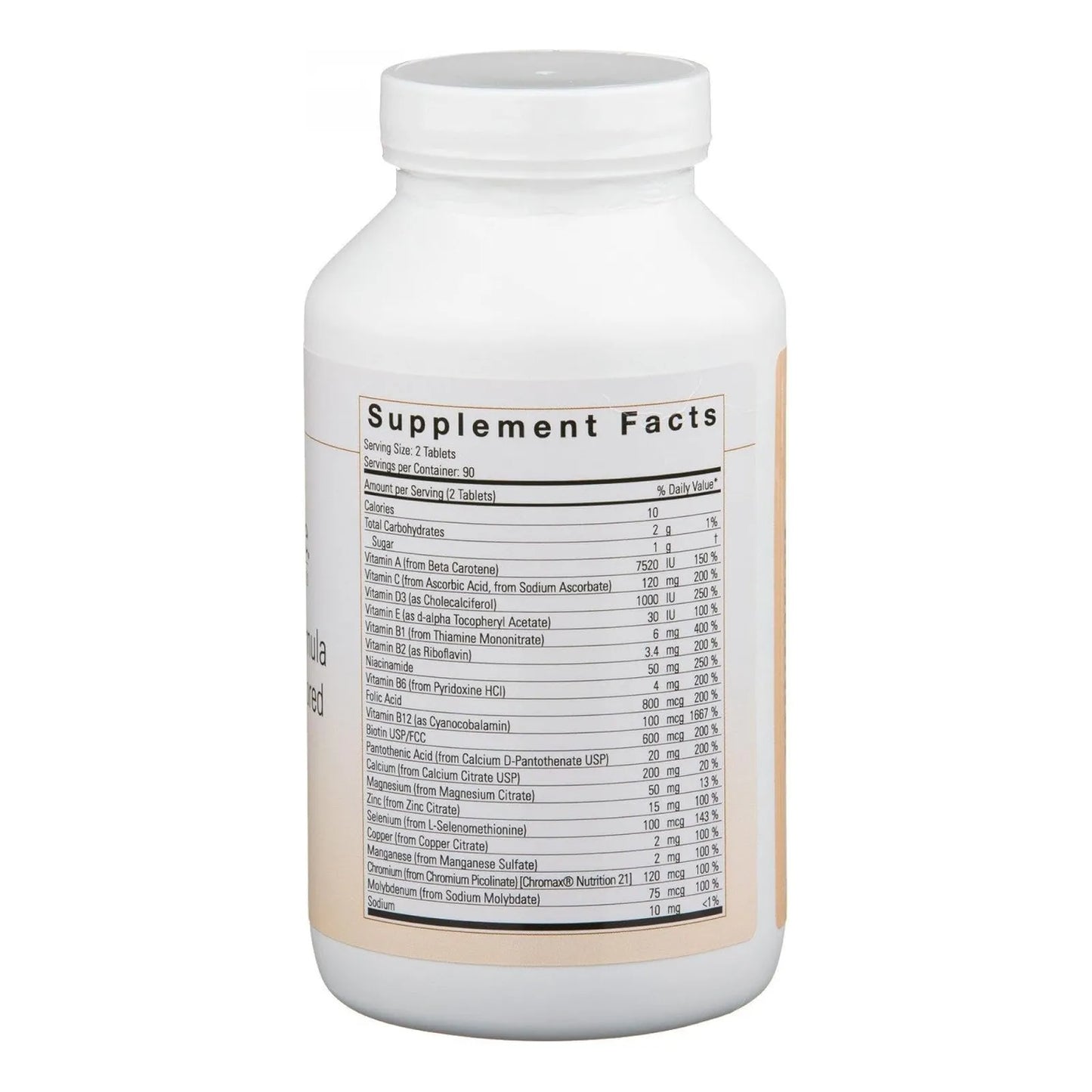 Multivitaminico Esencial Sin Hierro Para Pacientes Bariatricos 60 Tabletas Sabores Deliciosos