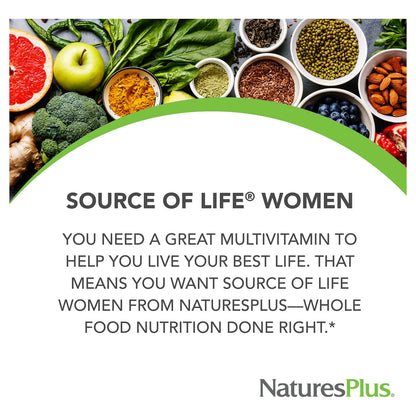 Multivitamínico Integral Mujeres 60 Tabletas Salud Energía Sin Gluten Vegetariano
