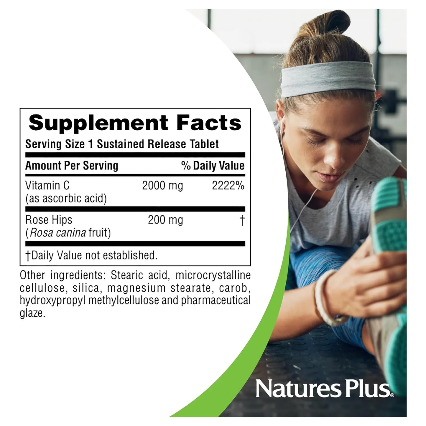 Vitamina C 2000 Mg Con Escaramujos Antioxidante Refuerzo Inmunologico NaturesPlus