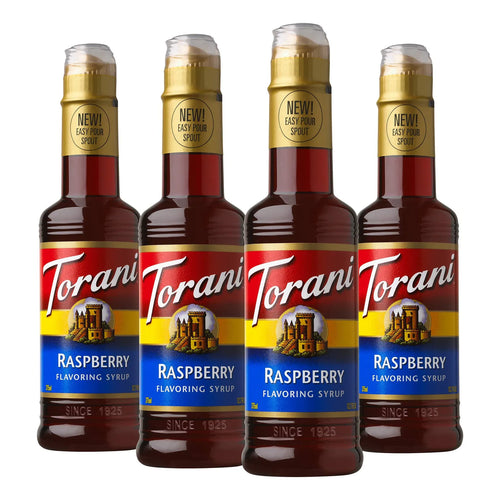 Sirope De Frambuesa 375 Ml Pack X4 Botellas Sabor Natural Usa