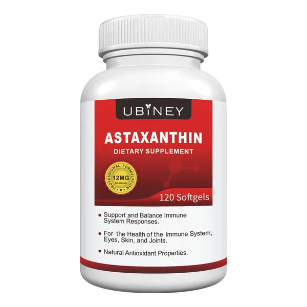 Cápsulas Blandas De Astaxantina Premium 12 Mg 120 Porciones Antioxidante Puro