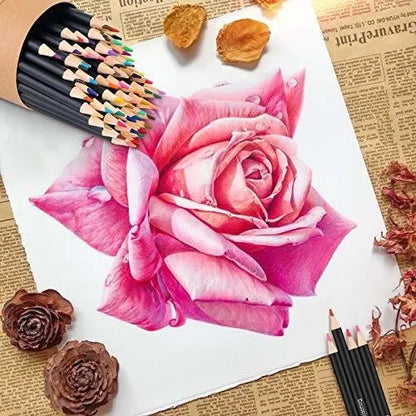 Soucolor 72 Lápices De Colores Con Caja De Lata Para Arte Y Escuela