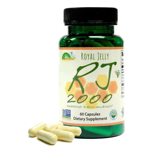 Jalea Real Orgánica 2000 Mg 60 Cápsulas Veganas Energía Y Nutrición Pura