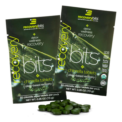 Tabletas Orgánicas De Clorella RECOVERYbits Superalimento Verde Para Inmunidad Y Energía