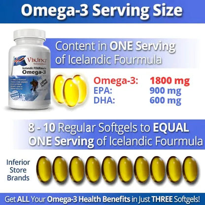 Aceite De Pescado Omega 3 3000mg Alto Dha Epa 90 Capsulas Blandas