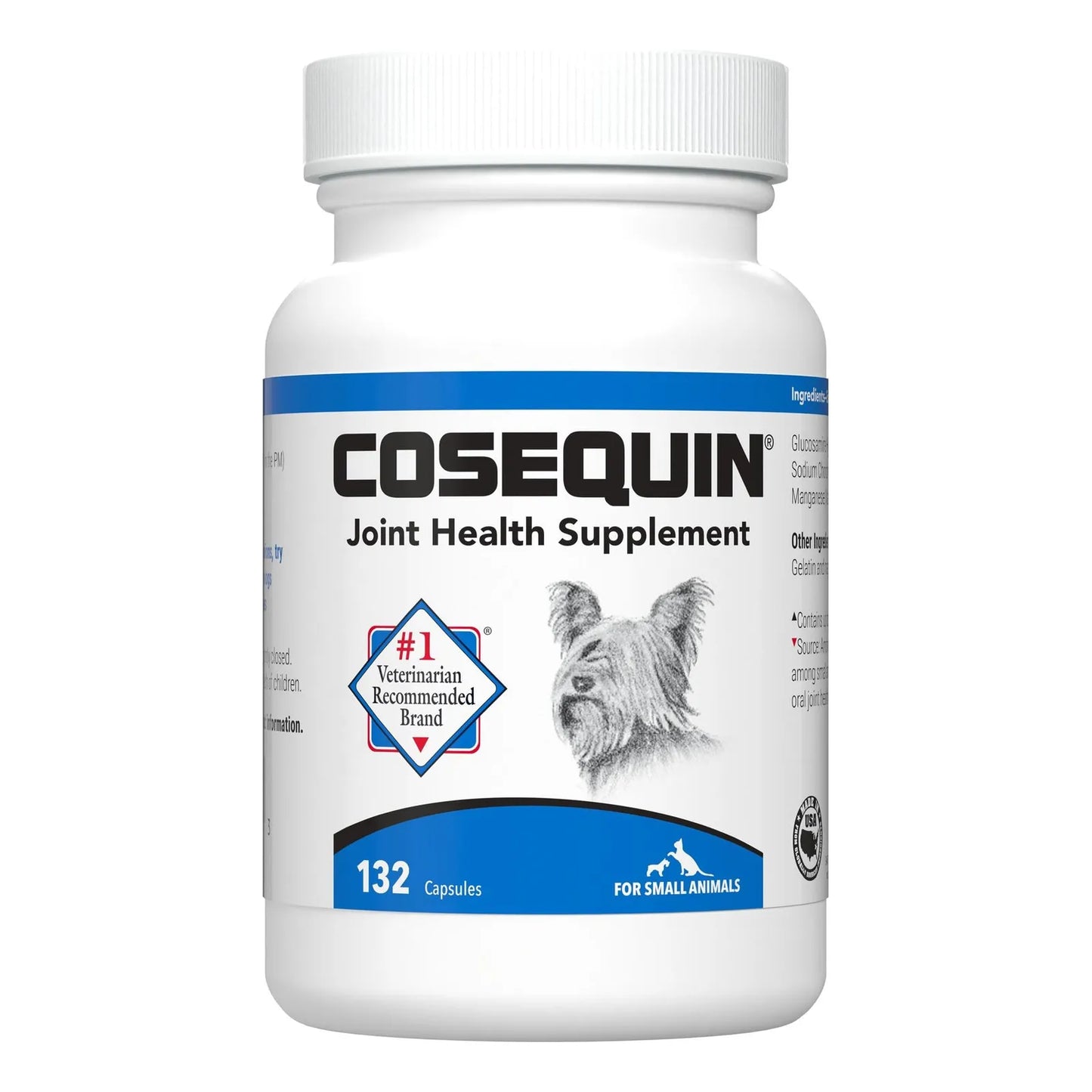 Nutramax Cosequin Suplemento Articular Para Perros Y Gatos Pequeños Con Glucosamina 132 Cápsulas