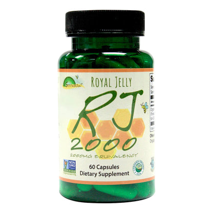 Jalea Real Orgánica 2000 Mg 60 Cápsulas Veganas Energía Y Nutrición Pura