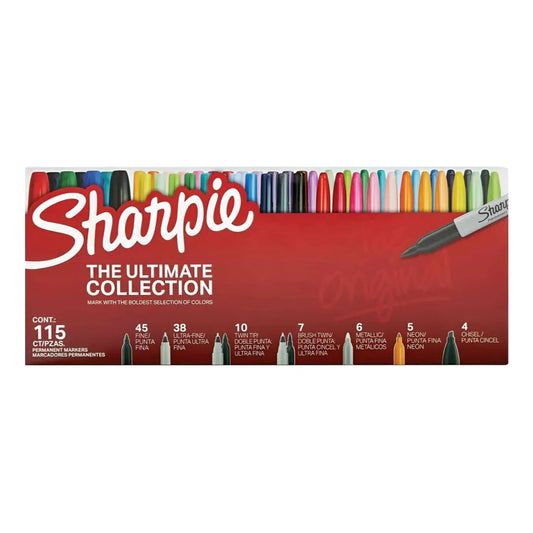 Set 115 Marcadores Sharpie Ultimate Collection Colores Vibrantes Y Metalicos