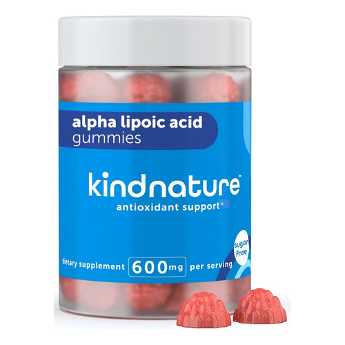 Gomitas De Ácido Alfa Lipoico 600 Mg Veganas Sin Azúcar Sabor Bayas