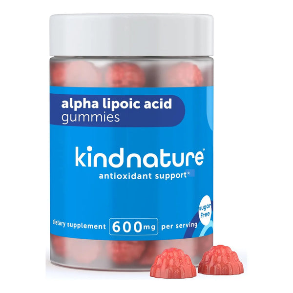 Gomitas De Ácido Alfa Lipoico 600 Mg Veganas Sin Azúcar Sabor Bayas