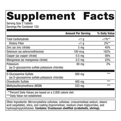 ChondroCare Suplemento Articular Con Glucosamina 240 Tabletas Salud Cartílago