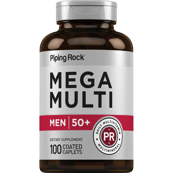 Multivitamínico Hombres Mayores 50 Años 100 Cápsulas Con Vitamina D3 Potasio Folato