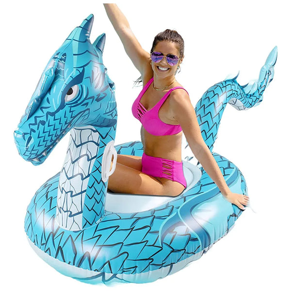 Flotador Inflable Dragon Monsoon Para Adultos Diversion Y Relax En Piscina