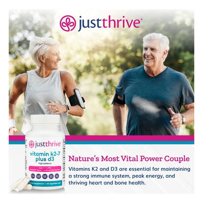 Vitamina K2 7 Plus D3 Suplemento Salud Inmunologica Cardiaca Y Osea 60 Capsulas