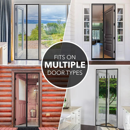Mosquitero Para Puerta Flux Phenom Malla Retractil Corrediza Protección Sin Esfuerzo