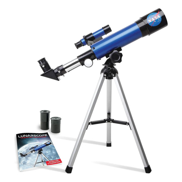 Telescopio Lunar NASA Para Niños Aumento 90x Con Trípode Y Guía Educativa