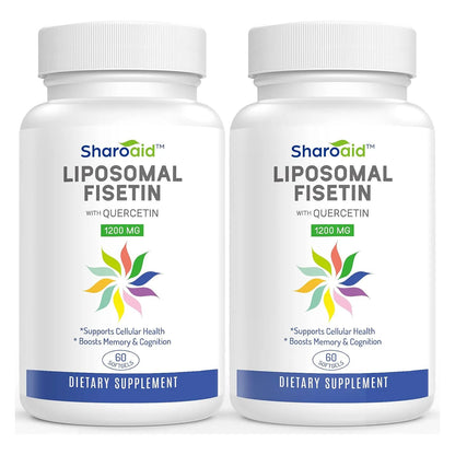 Fisetina Liposomal Con Quercetina 1200 Mg Antioxidante Premium Para Longevidad Celular