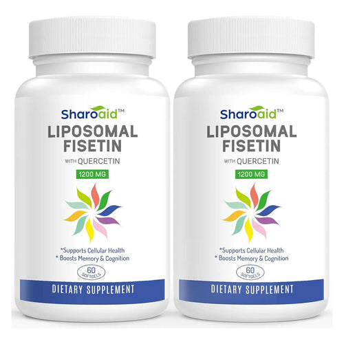 Fisetina Liposomal Con Quercetina 1200 Mg Antioxidante Premium Para Longevidad Celular