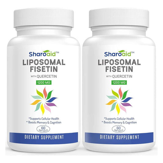 Fisetina Liposomal Con Quercetina 1200 Mg Antioxidante Premium Para Longevidad Celular