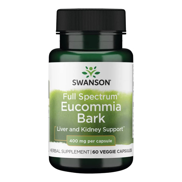 Corteza De Eucommia 400mg 60 Cápsulas Vegetales Espectro Completo Vegano