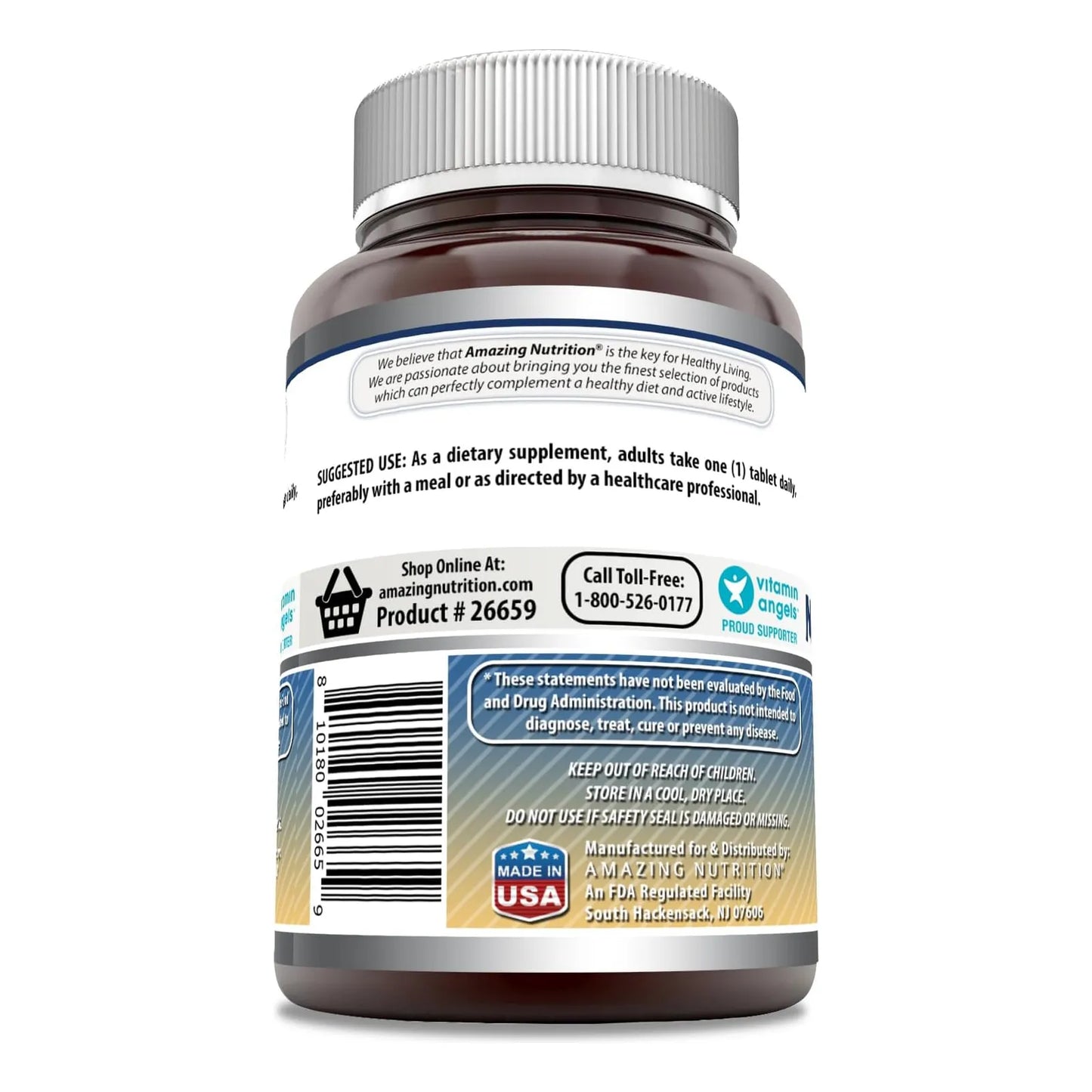 Citrato De Magnesio 200 Mg Tabletas Minerales 120 Unidades Suplemento Energetico