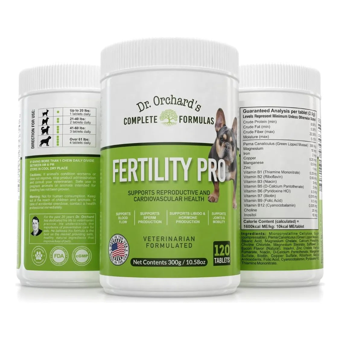 Fertility Pro Para Perros 120 Unidades Suplemento Fertilidad Veterinario