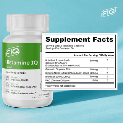 Bloqueador De Histamina DAO 60 Cápsulas Apoyo Inmunológico Y Digestivo