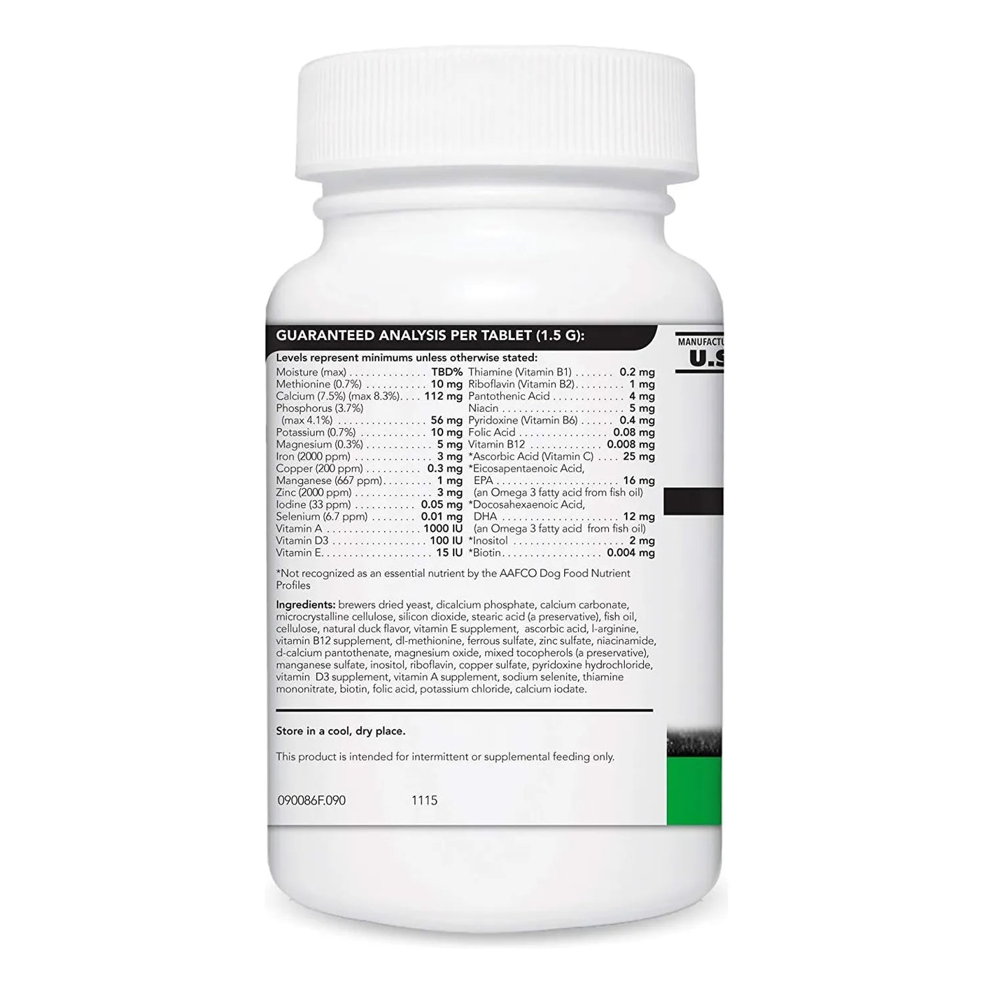 Multivitaminas Caninas VetriScience 90 Tabletas Suplemento Nutricional Para Perros