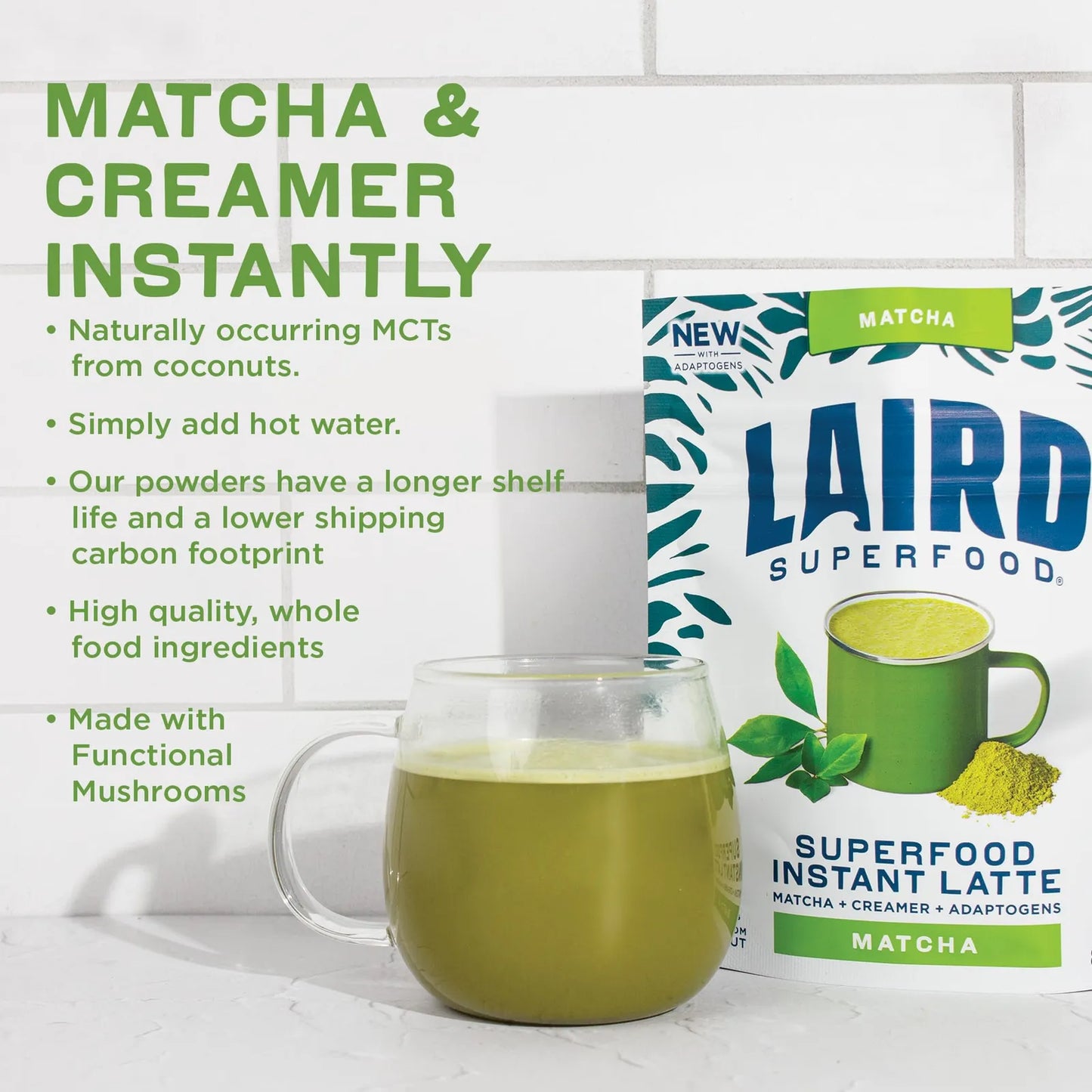 Instafuel Matcha Plus Creamer Polvo De Té Verde Matcha Latte Antioxidante Sin Lácteos Vegano