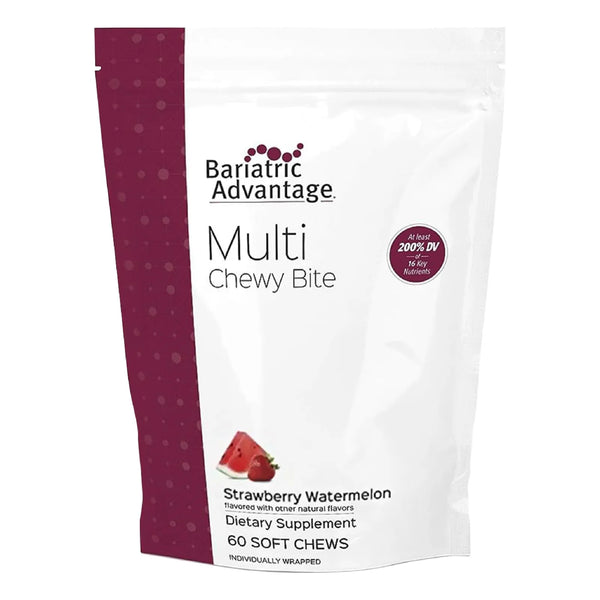 Multivitaminico Masticable Sabor Sandia Fresa 60 Unidades Para Pacientes Bariatricos