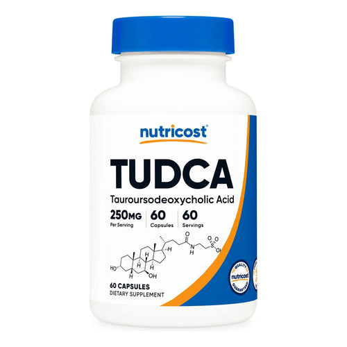 Tudca 250 Mg 60 Cápsulas Ácido Tauroursodesoxicólico Puro Sin Omg