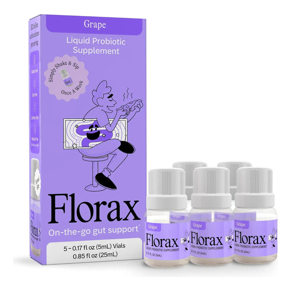 Florax Probiótico Líquido Soporte Intestinal Sabor Uva Vegano Sin Gluten
