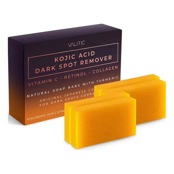 Jabón Clarificante Ácido Kójico Vitamina C Retinol Elimina Manchas Oscuras Piel Radiante