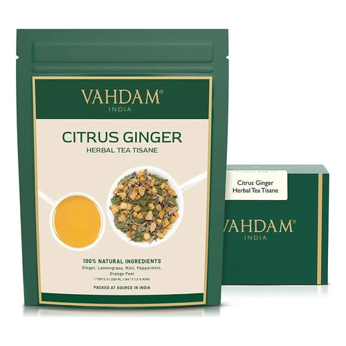 Té Vahdam India Hojas Sueltas Cúrcuma Jengibre Envio Gratis